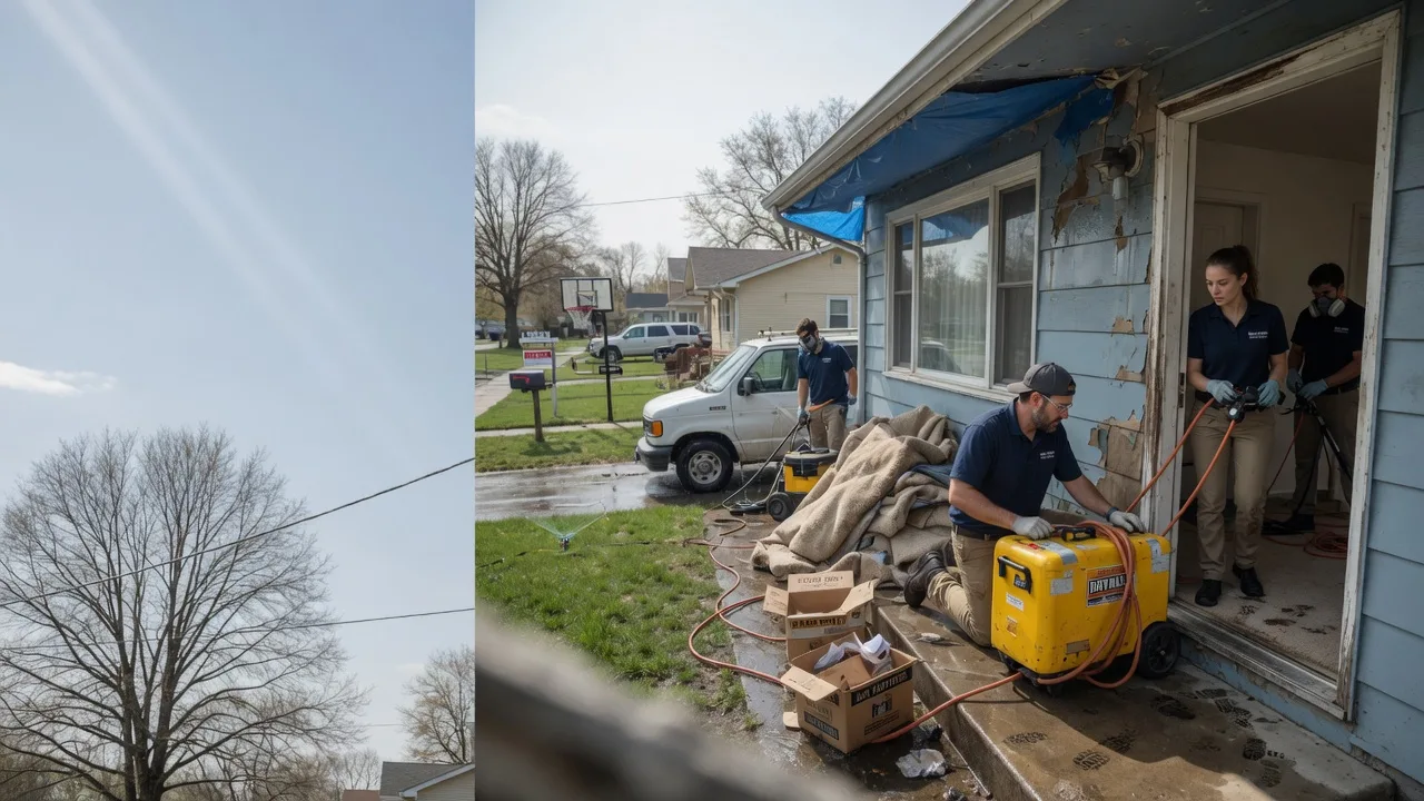 Basement Flood Cleanup in Larwill, IN near me